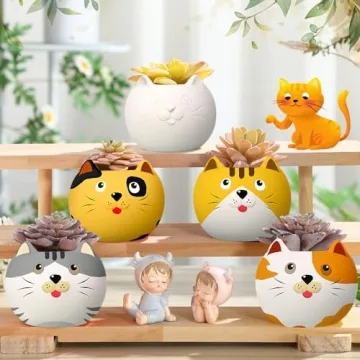 DIY Ceramic Succulent Planters for Kids - Craft Set