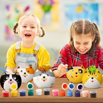 DIY Ceramic Succulent Planters for Kids - Craft Set