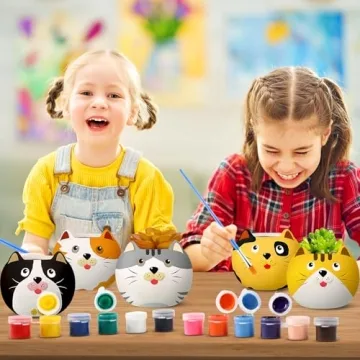 DIY Ceramic Succulent Planters for Kids - Craft Set