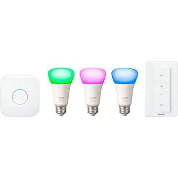Philips Hue Phillips-HUE LED Lightbulbs, 5 Piece Set, All Colrs in Rainbow & White