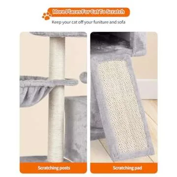 FISH&NAP Stylish & Safe Cat Tree for Kittens