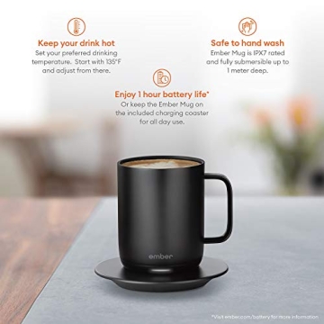 Ember Smart Mug 10 oz - Temperature Controlled Coffee Mug