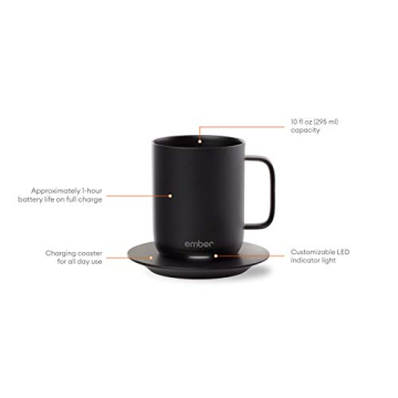 Ember Smart Mug 10 oz - Temperature Controlled Coffee Mug