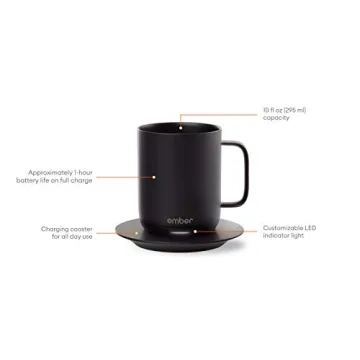 Ember Smart Mug 10 oz - Temperature Controlled Coffee Mug