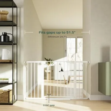 Cumbor Extra Wide Baby Gate for Safety and Style