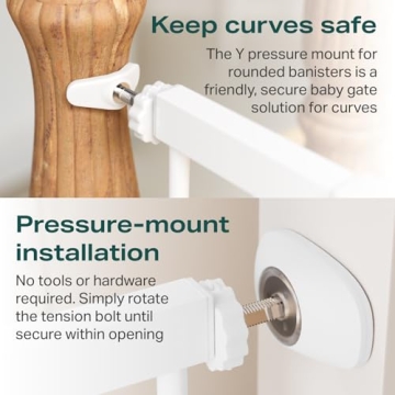 Cumbor Extra Wide Baby Gate for Safety and Style