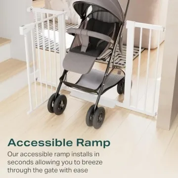 Cumbor Extra Wide Baby Gate for Safety and Style