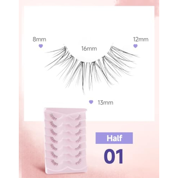 Natural Half Lashes for Everyday Elegance and Comfort