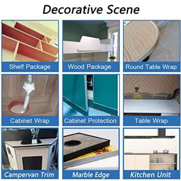 Edge Protector for Furniture, U Shape Edge Banding, Corner Protectors and Furniture Edge, Plastic Ed...