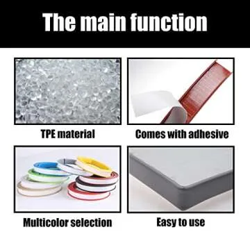 Edge Protector for Furniture, U Shape Edge Banding, Corner Protectors and Furniture Edge, Plastic Edge Trim, for Cabinet Repair Restoration and Wood Veneer (1/2''x9.8' Grey)