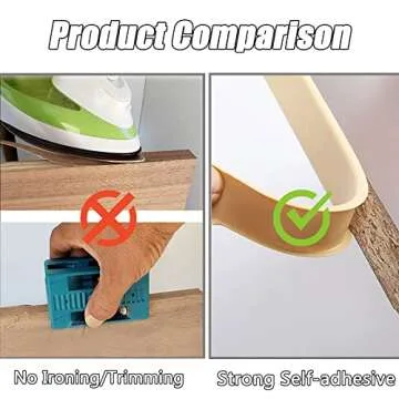 Edge Protector for Furniture, U Shape Edge Banding, Corner Protectors and Furniture Edge, Plastic Edge Trim, for Cabinet Repair Restoration and Wood Veneer (1/2''x9.8' Grey)