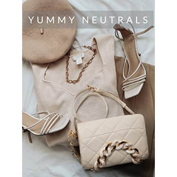 Before & Ever Small Beige Purse - Versatile Vegan Leather Bag