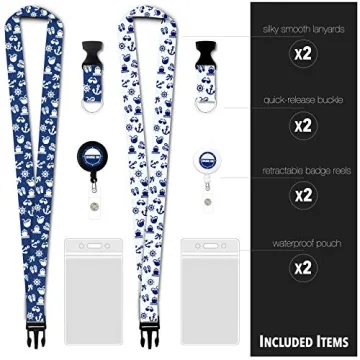 Waterproof Cruise Lanyard Retractable Badge Holder 2024-2025