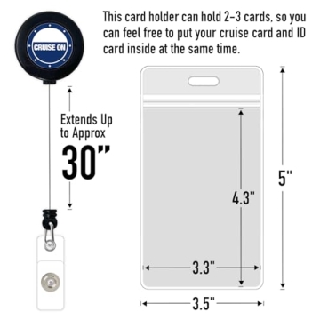 Waterproof Cruise Lanyard Retractable Badge Holder 2024-2025