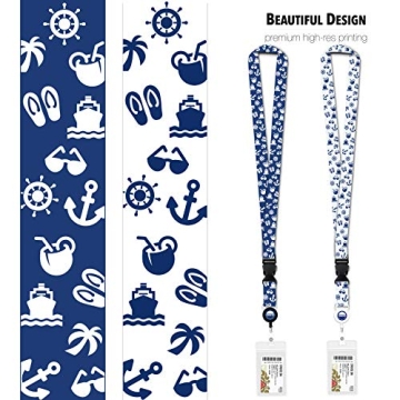 Waterproof Cruise Lanyard Retractable Badge Holder 2024-2025