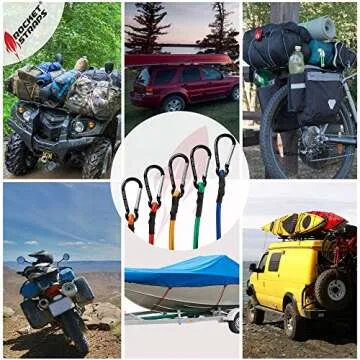 Rocket Straps Bungee Cords - Premium Heavy Duty Assortment