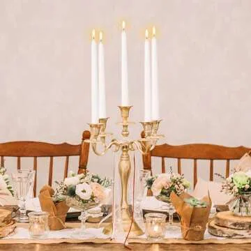 Elegant KONNI White Taper Candles for All Occasions