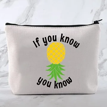 Funny Pineapple Cosmetic Bag for Travel Makeup Storage