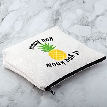Funny Pineapple Cosmetic Bag for Travel Makeup Storage