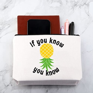 Funny Pineapple Cosmetic Bag for Travel Makeup Storage