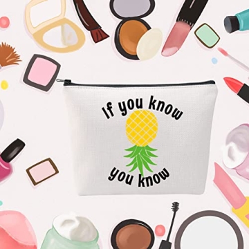 Funny Pineapple Cosmetic Bag for Travel Makeup Storage