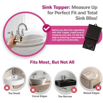 Sink Topper Foldable Sink Cover for Beauty Essentials