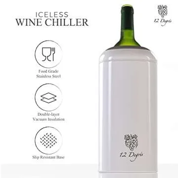 12 Degré’s Wine Chiller Set - Ideal Gift for Wine Lovers