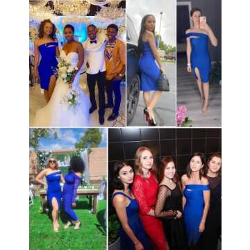 Meilun Women's One Shoulder Bandage Dresses - Elegant Midi Dress for Every Occasion