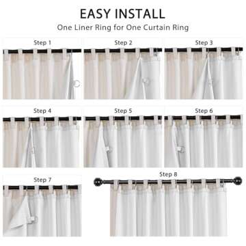 Blackout Curtain Liners - 100% Darkening Panels Included