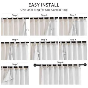 Blackout Curtain Liners - 100% Darkening Panels Included