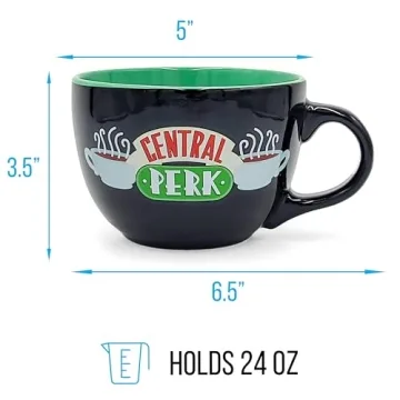 Oversized Silver Buffalo FRIENDS Central Perk Mug