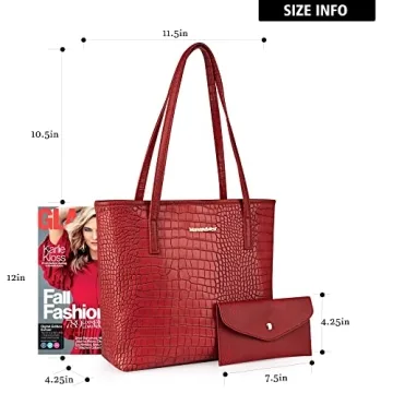 Montana West Tote Bag Stylish Vegan Leather Handbag