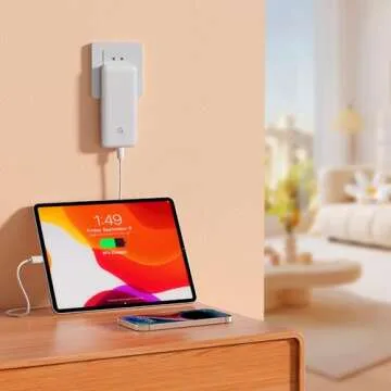 Slim 5-in-1 Portable Charger with Built-in Cables