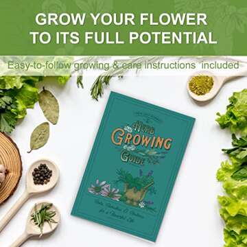 Indoor Herb Garden Starter Kit with Non-GMO Seeds and Tools