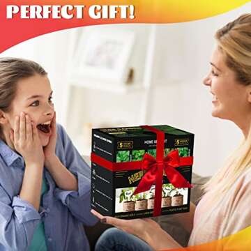 Indoor Herb Garden Starter Kit with Non-GMO Seeds and Tools