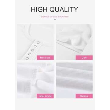 Summer Ribbed Button Down Tops for Women - Dokotoo