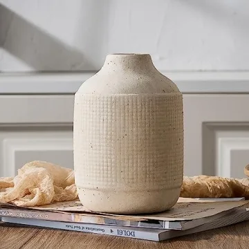 Ceramic Rustic Farmhouse Vase for Stylish Home Decor