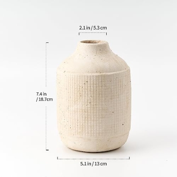 Ceramic Rustic Farmhouse Vase for Stylish Home Decor