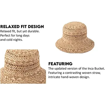 Stylish Lack of Color Women's Inca Bucket Hat for Summer