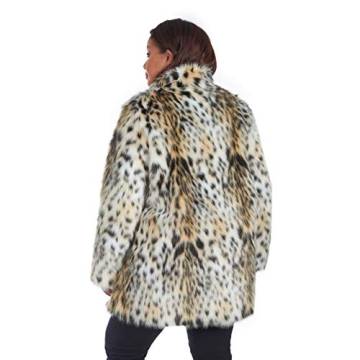 Luxurious RACHEL Rachel Roy Faux Fur Mid Length Coat