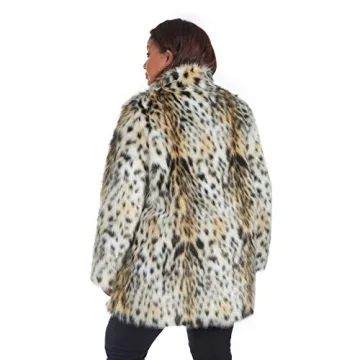 Luxurious RACHEL Rachel Roy Faux Fur Mid Length Coat