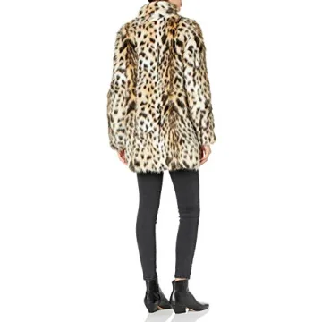 Luxurious RACHEL Rachel Roy Faux Fur Mid Length Coat