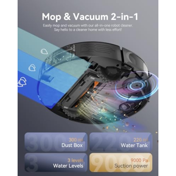 Kewbily Robot Vacuum and Mop Combo for Smart Cleaning
