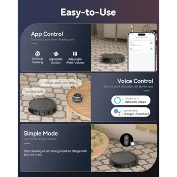 Kewbily Robot Vacuum and Mop Combo for Smart Cleaning
