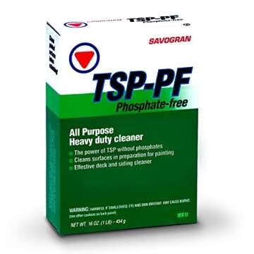 Centaurus AZ Savogran TSP-PF/TSP Replacement - all-surface cleaner - oil greasy dirt remover- Ideal for Wood and Floor - Paint Stripper Sludge, Available with Hand Safety Premium Quality Gloves- 1LB