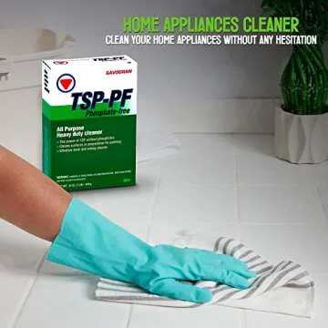 Centaurus AZ Savogran TSP-PF/TSP Replacement - all-surface cleaner - oil greasy dirt remover- Ideal for Wood and Floor - Paint Stripper Sludge, Available with Hand Safety Premium Quality Gloves- 1LB