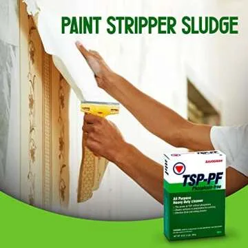 Centaurus AZ Savogran TSP-PF/TSP Replacement - all-surface cleaner - oil greasy dirt remover- Ideal for Wood and Floor - Paint Stripper Sludge, Available with Hand Safety Premium Quality Gloves- 1LB