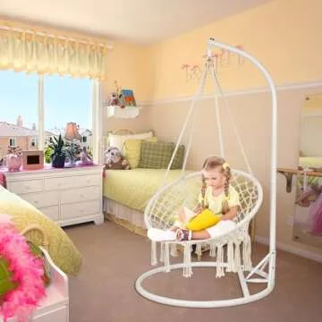 Mertonzo Handmade Macrame Swing Chair for Kids