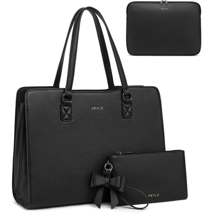 Keyli Laptop Bag Set for Women with USB Charging Port