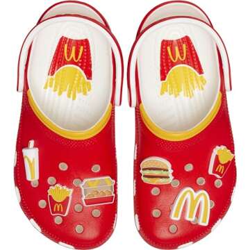 Crocs Unisex McDonald's X Classic Clog, Multi, Numeric_10 US Men